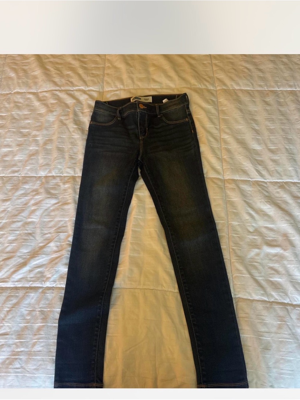 Old Navy youth size 12 rockstar jeggings Dark wash low rise bootcut jeans